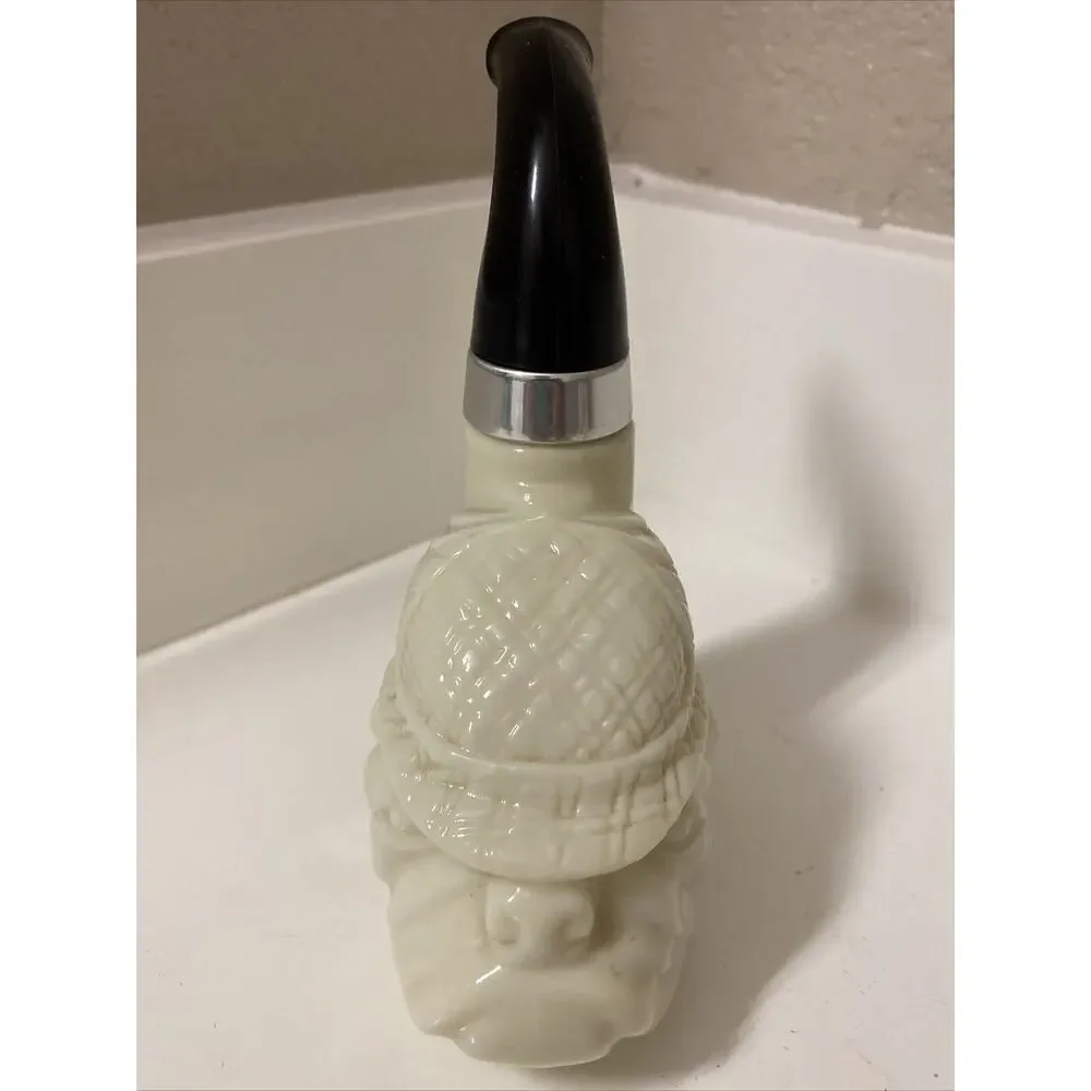 VTG AVON Bulldog Pipe Decanter Wild Country After Shave Decorative Bottle Empty
